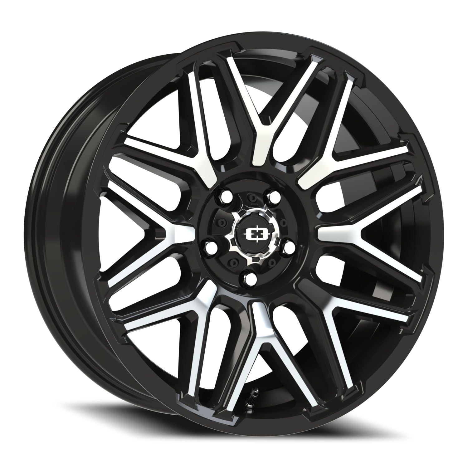 Vision Off-Road Rekluse GB 20X9 -12 Gloss Black Machined Face