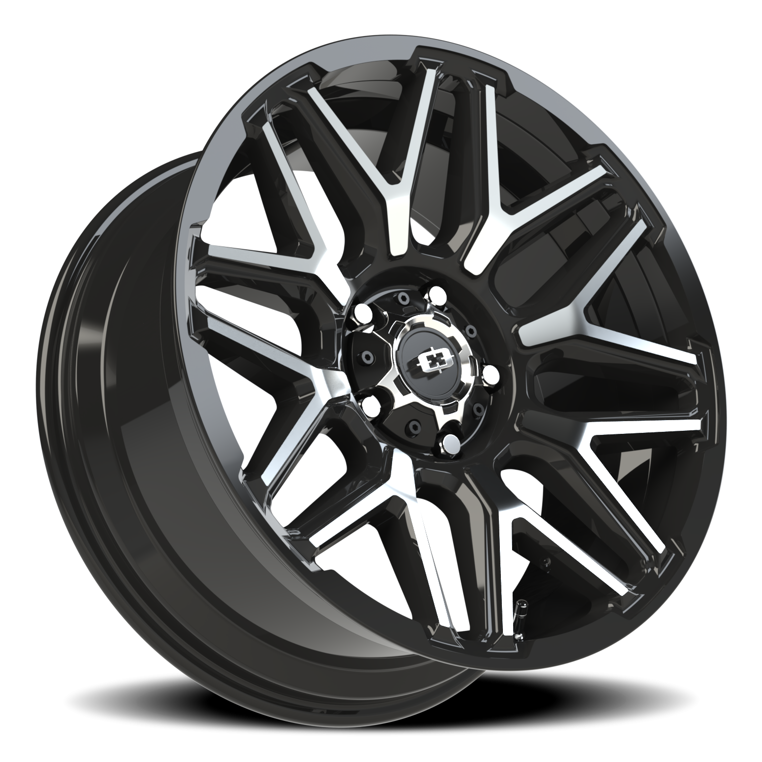 Vision Off-Road Rekluse GB 20X9 +12 Gloss Black Machined Face