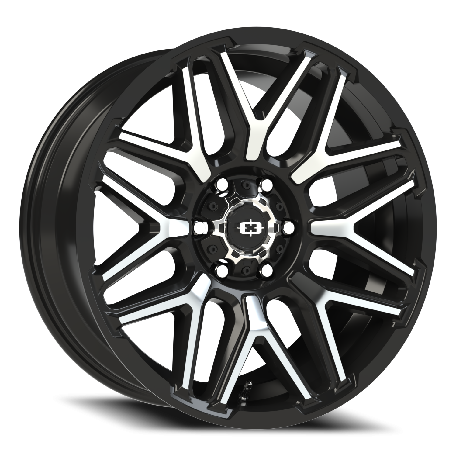Vision Off-Road Rekluse GB 20X9 +12 Gloss Black Machined Face