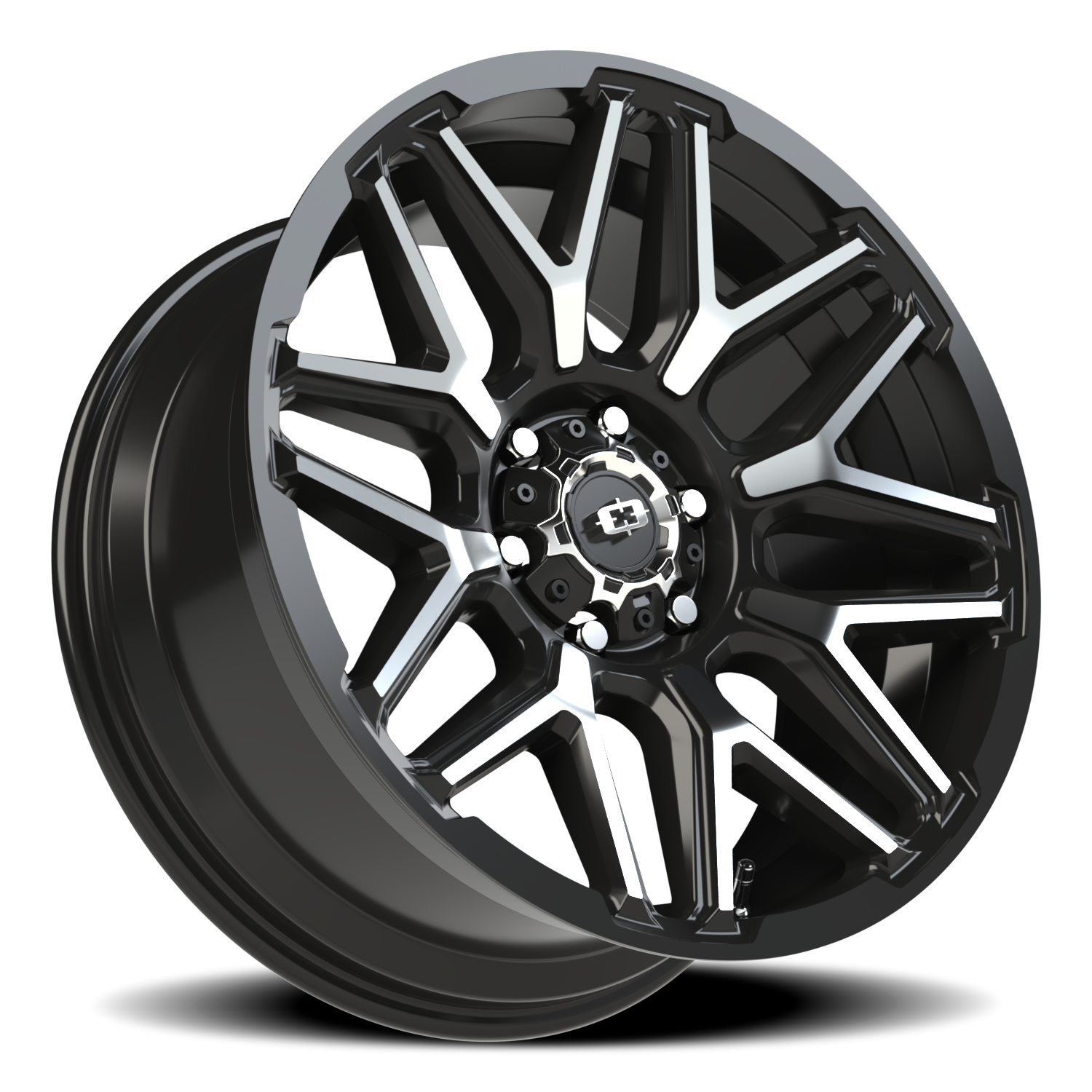 Vision Off-Road Rekluse GB 20X9 +12 Gloss Black Machined Face