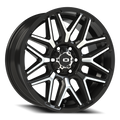 Vision Off-Road Rekluse GB 20X9 +12 Gloss Black Machined Face