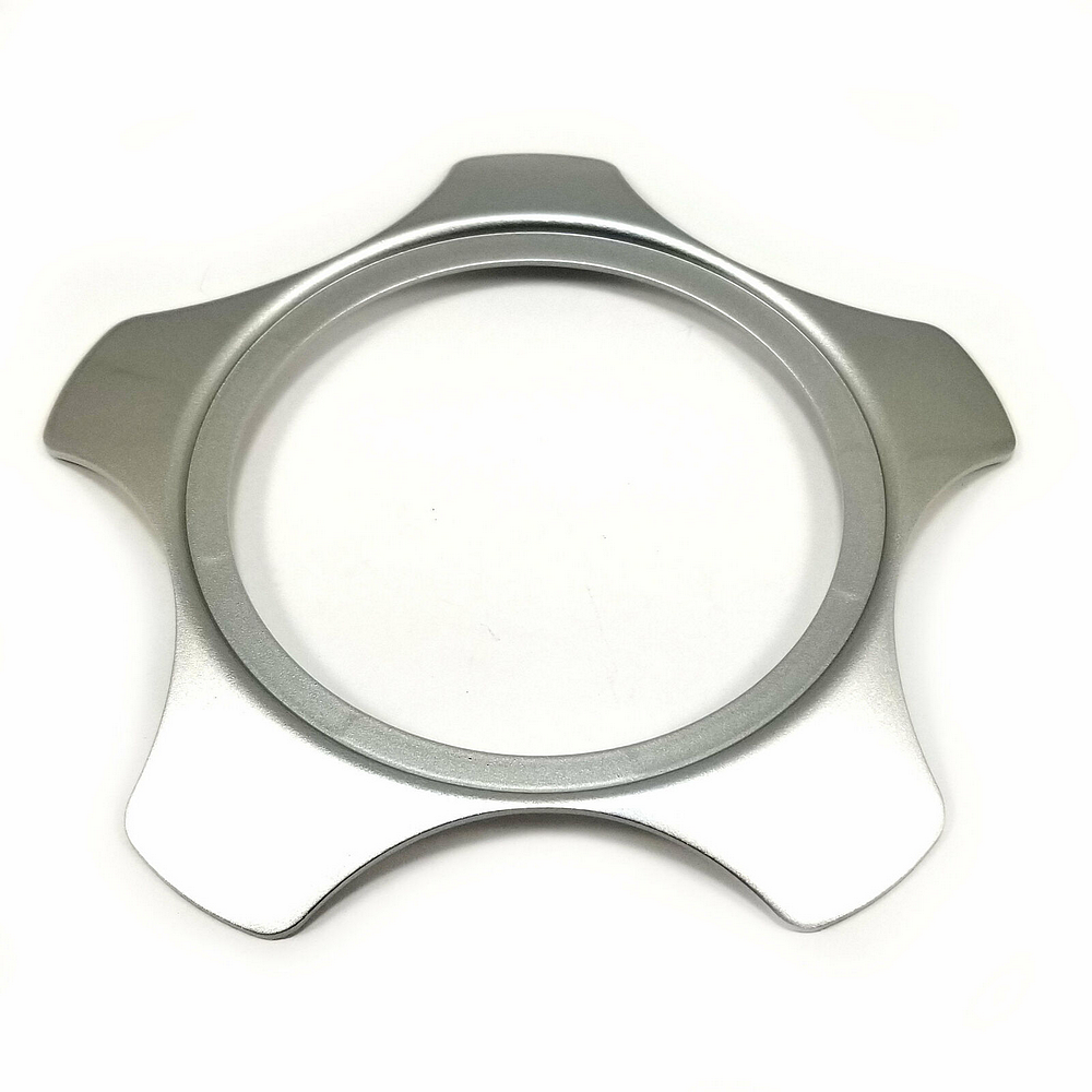 Lsr Cap Plate-Rotiform Silver