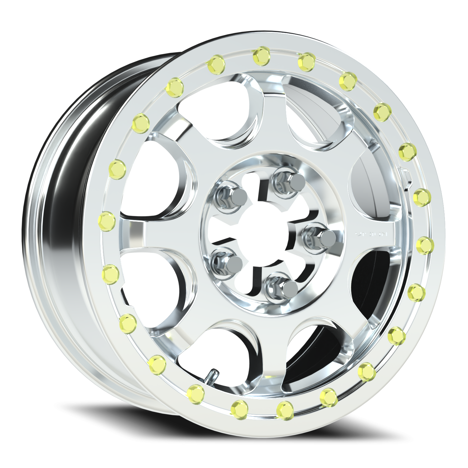 Vision ATV Flow UTV ACMF 15X6 +50.6 As-Cast Machined Face Machined Ring/Lip