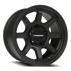 Vision Off-Road Flow UTV ACMF 16X8 +0 Satin Black