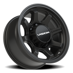 Vision Off-Road Flow UTV ACMF 16X8 +0 Satin Black