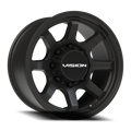 Vision Off-Road Flow UTV ACMF 17X9 +0 Satin Black