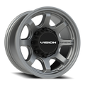 Vision Off-Road Flow UTV ACMF 16X8 +0 Satin Grey