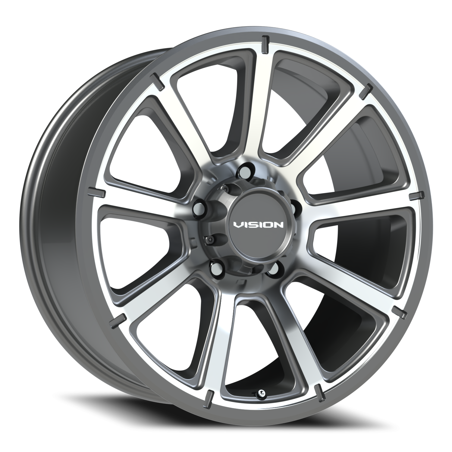 Vision Off-Road Turbine GMMF 20X9 +12 Gunmetal Machined Face