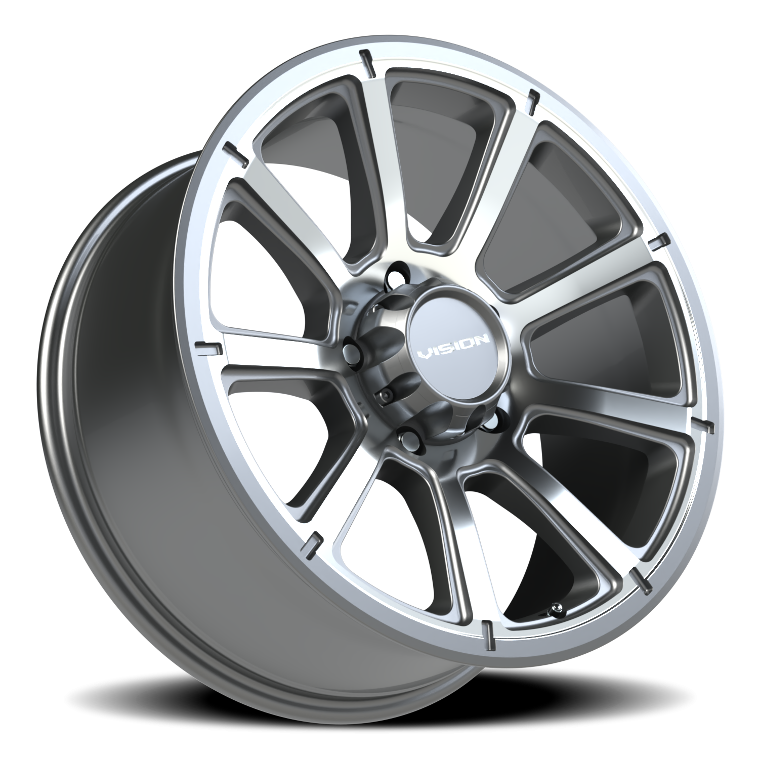 Vision Off-Road Turbine GMMF 20X9 +12 Gunmetal Machined Face