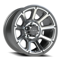 Vision Off-Road Turbine GMMF 16X8 +0 Gunmetal Machined Face