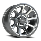 Vision Off-Road Turbine GMMF 16X8 +0 Gunmetal Machined Face
