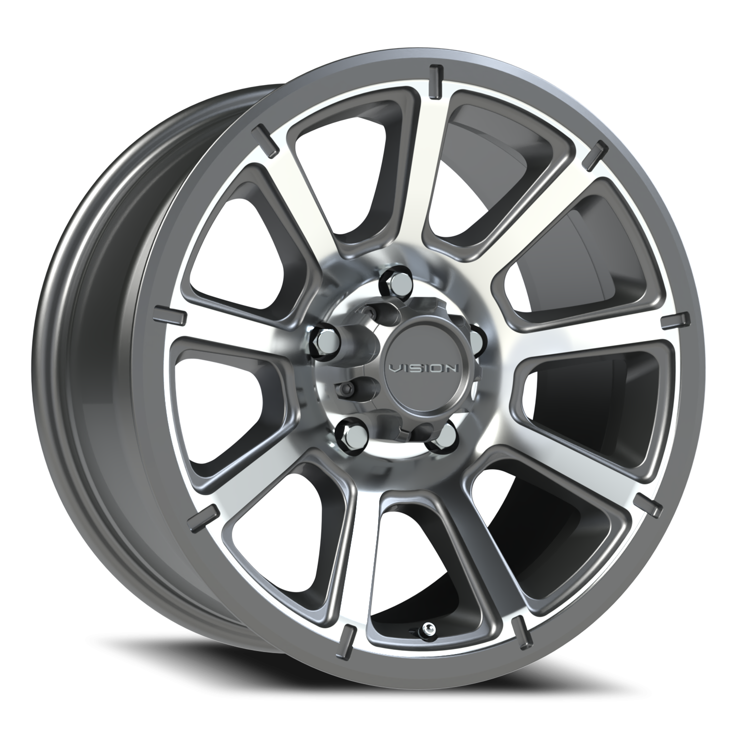 Vision Off-Road Turbine GMMF 17X8.5 -6 Gunmetal Machined Face