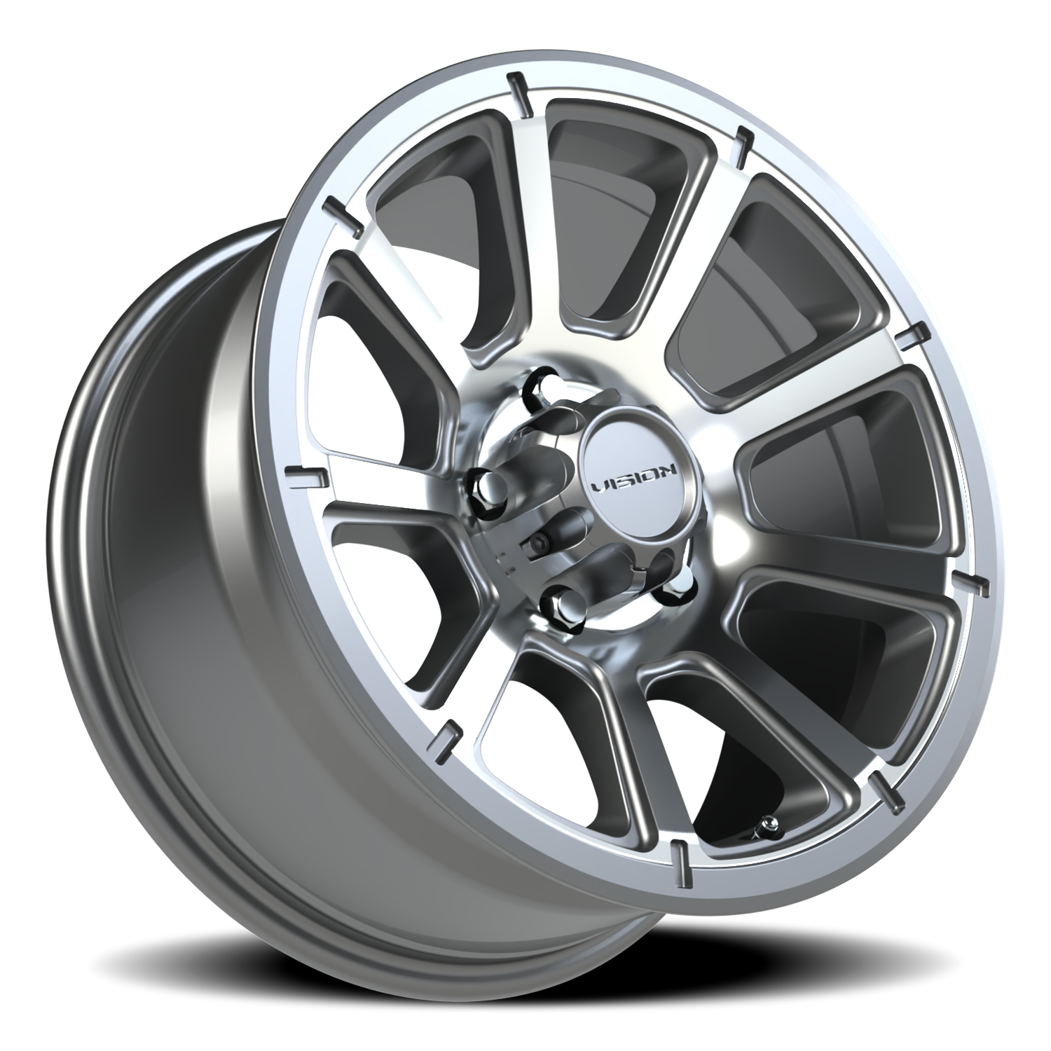 Vision Off-Road Turbine GMMF 17X8.5 -6 Gunmetal Machined Face