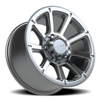 Vision Off-Road Turbine GMMF 18X9 +12 Gunmetal Machined Face