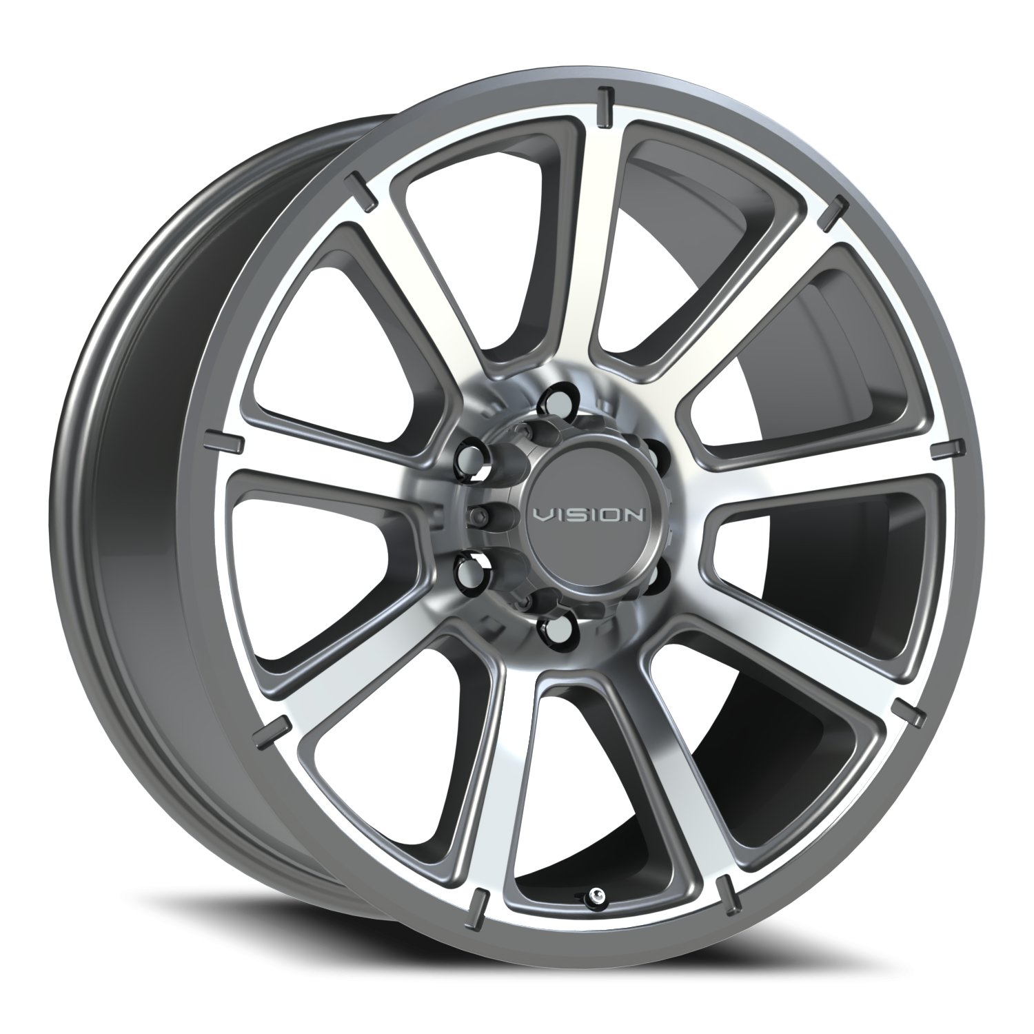 Vision Off-Road Turbine GMMF 20X9 +18 Gunmetal Machined Face