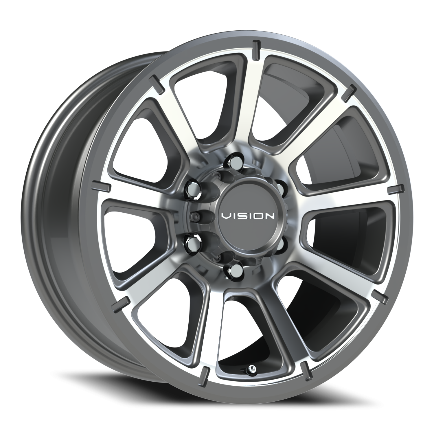 Vision Off-Road Turbine GMMF 17X8.5 +18 Gunmetal Machined Face