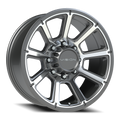 Vision Off-Road Turbine GMMF 20X9 +12 Gunmetal Machined Face
