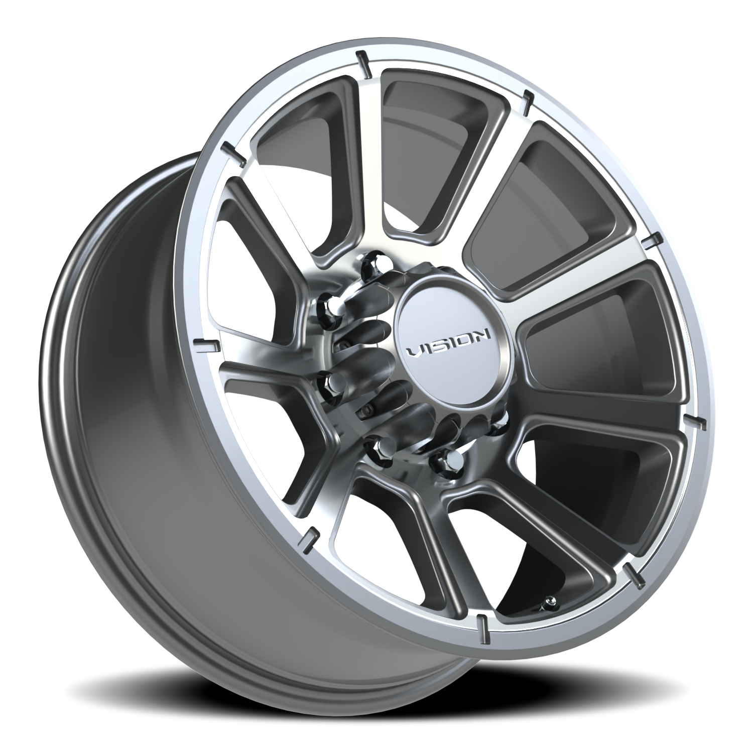 Vision Off-Road Turbine GMMF 20X9 +12 Gunmetal Machined Face