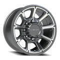 Vision Off-Road Turbine GMMF 17X8.5 +18 Gunmetal Machined Face