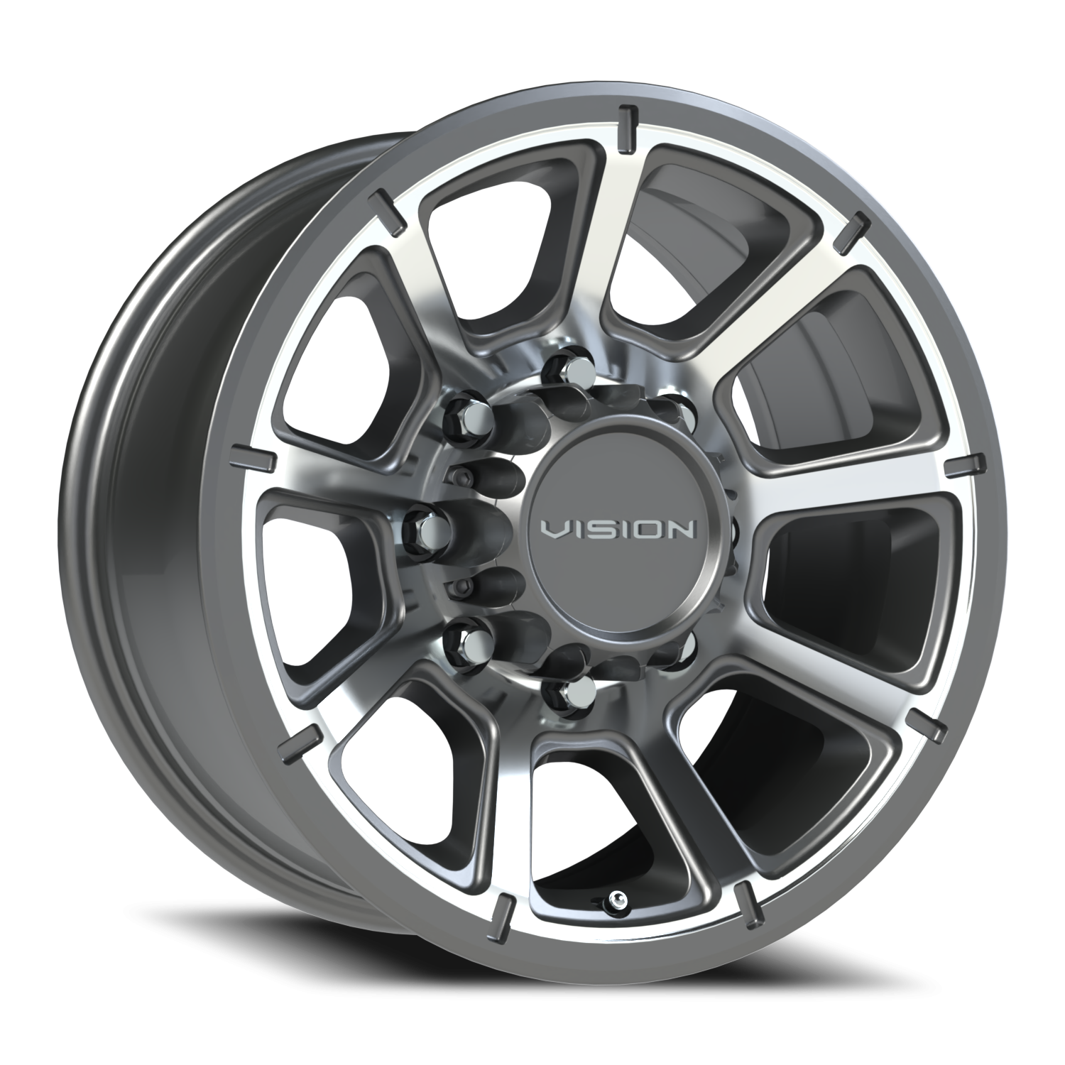 Vision Off-Road Turbine GMMF 17X8.5 +18 Gunmetal Machined Face