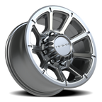 Vision Off-Road Turbine GMMF 17X8.5 +18 Gunmetal Machined Face