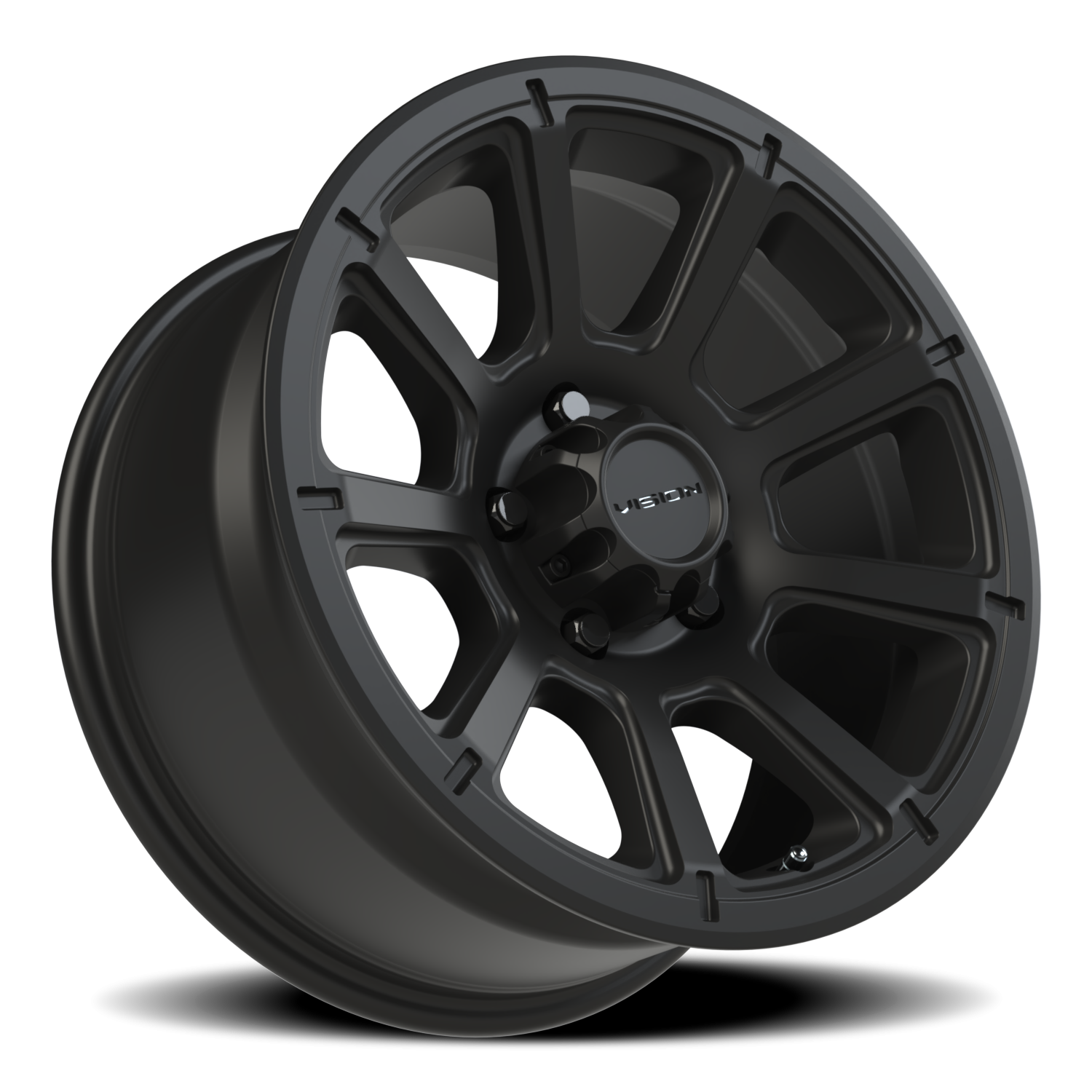 Vision Off-Road Turbine GMMF 17X8.5 -6 Matte Black