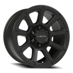 Vision Off-Road Turbine GMMF 17X8.5 +18 Matte Black
