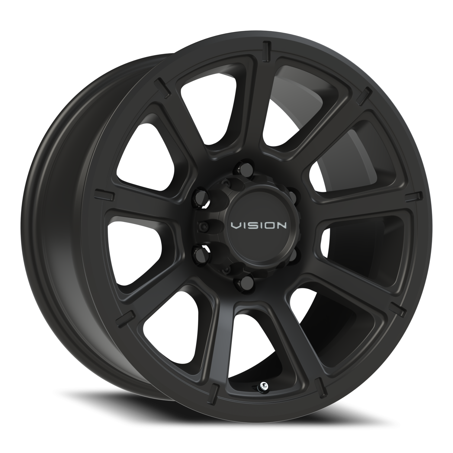 Vision Off-Road Turbine GMMF 17X8.5 +18 Matte Black
