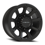 Vision Off-Road Turbine GMMF 17X8.5 +18 Matte Black