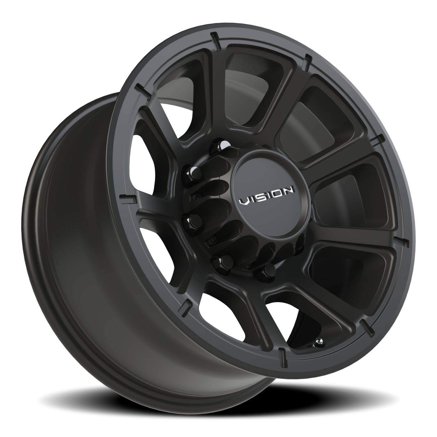 Vision Off-Road Turbine GMMF 17X8.5 +18 Matte Black