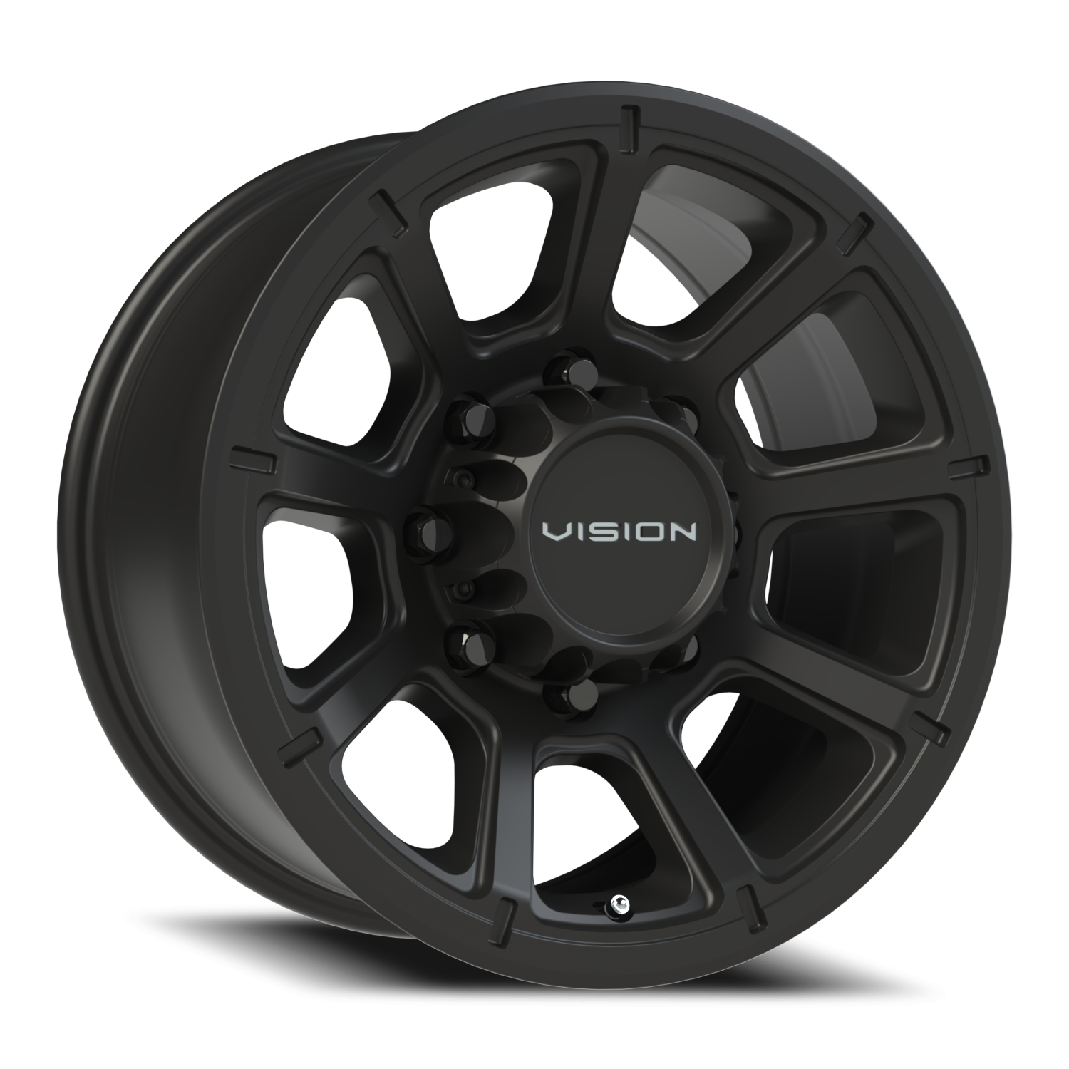 Vision Off-Road Turbine GMMF 17X8.5 +18 Matte Black