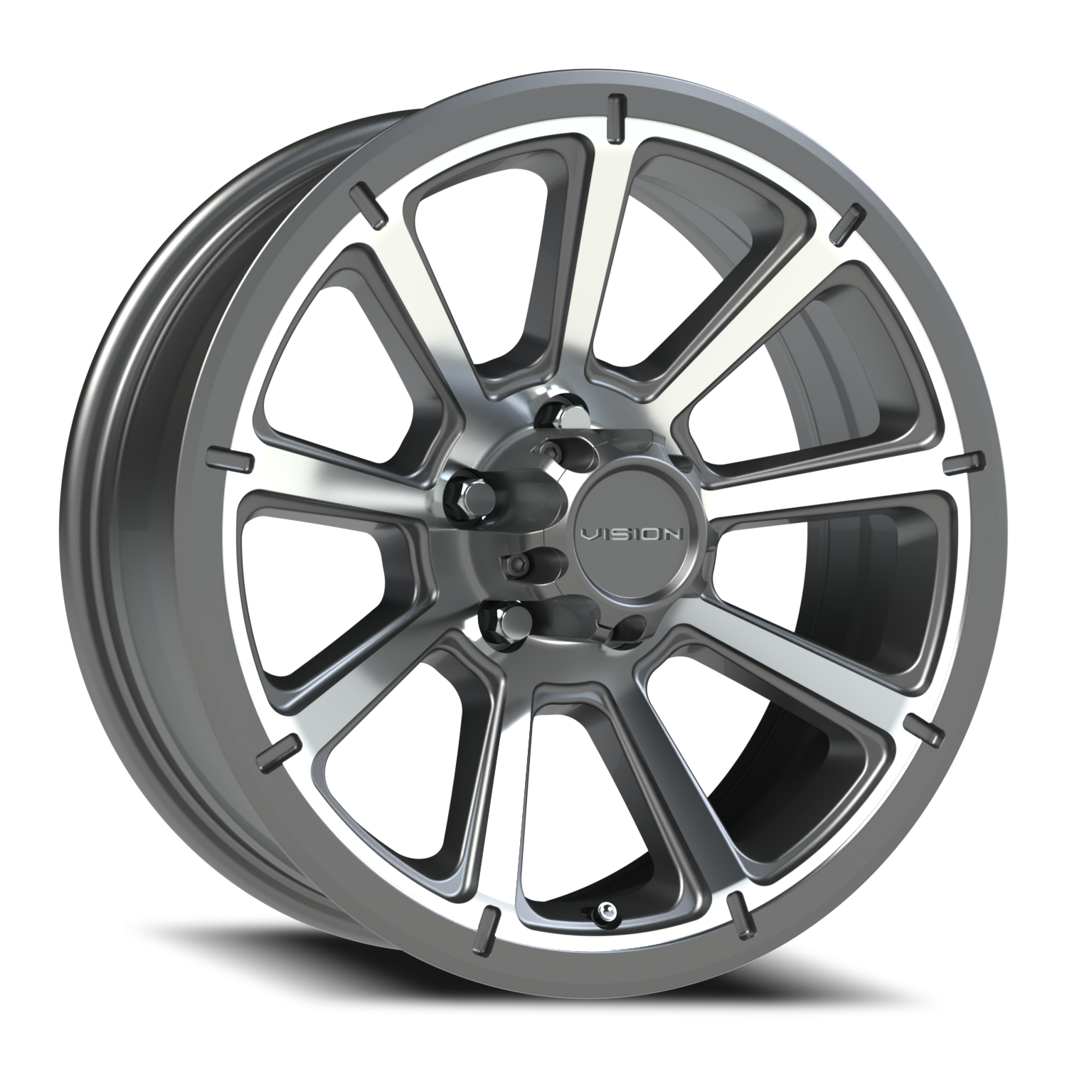 Vision HD Turbine GMMF 17X6.5 +0 Gunmetal Machined Face