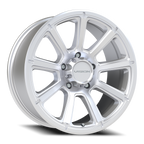 Vision Off-Road Turbine GMMF 20X9 +12 Winter Paint-Silver( Salt Resistant)