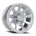 Vision Off-Road Turbine GMMF 16X8 +0 Winter Paint-Silver( Salt Resistant)