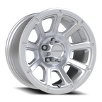 Vision Off-Road Turbine GMMF 16X8 +0 Winter Paint-Silver( Salt Resistant)