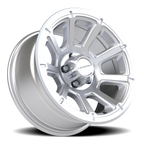 Vision Off-Road Turbine GMMF 16X8 +0 Winter Paint-Silver( Salt Resistant)