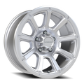 Vision Off-Road Turbine GMMF 17X8.5 -6 Winter Paint-Silver( Salt Resistant)