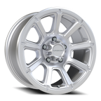 Vision Off-Road Turbine GMMF 17X8.5 -6 Winter Paint-Silver( Salt Resistant)