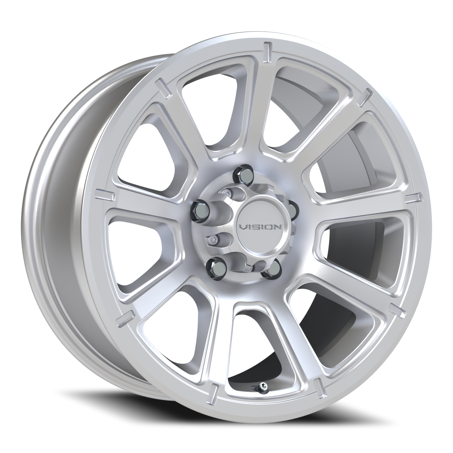 Vision Off-Road Turbine GMMF 17X8.5 -6 Winter Paint-Silver( Salt Resistant)