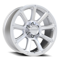 Vision Off-Road Turbine GMMF 20X9 +18 Winter Paint-Silver( Salt Resistant)
