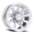 Vision Off-Road Turbine GMMF 16X8 +0 Winter Paint-Silver( Salt Resistant)