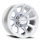 Vision Off-Road Turbine GMMF 16X8 +0 Winter Paint-Silver( Salt Resistant)