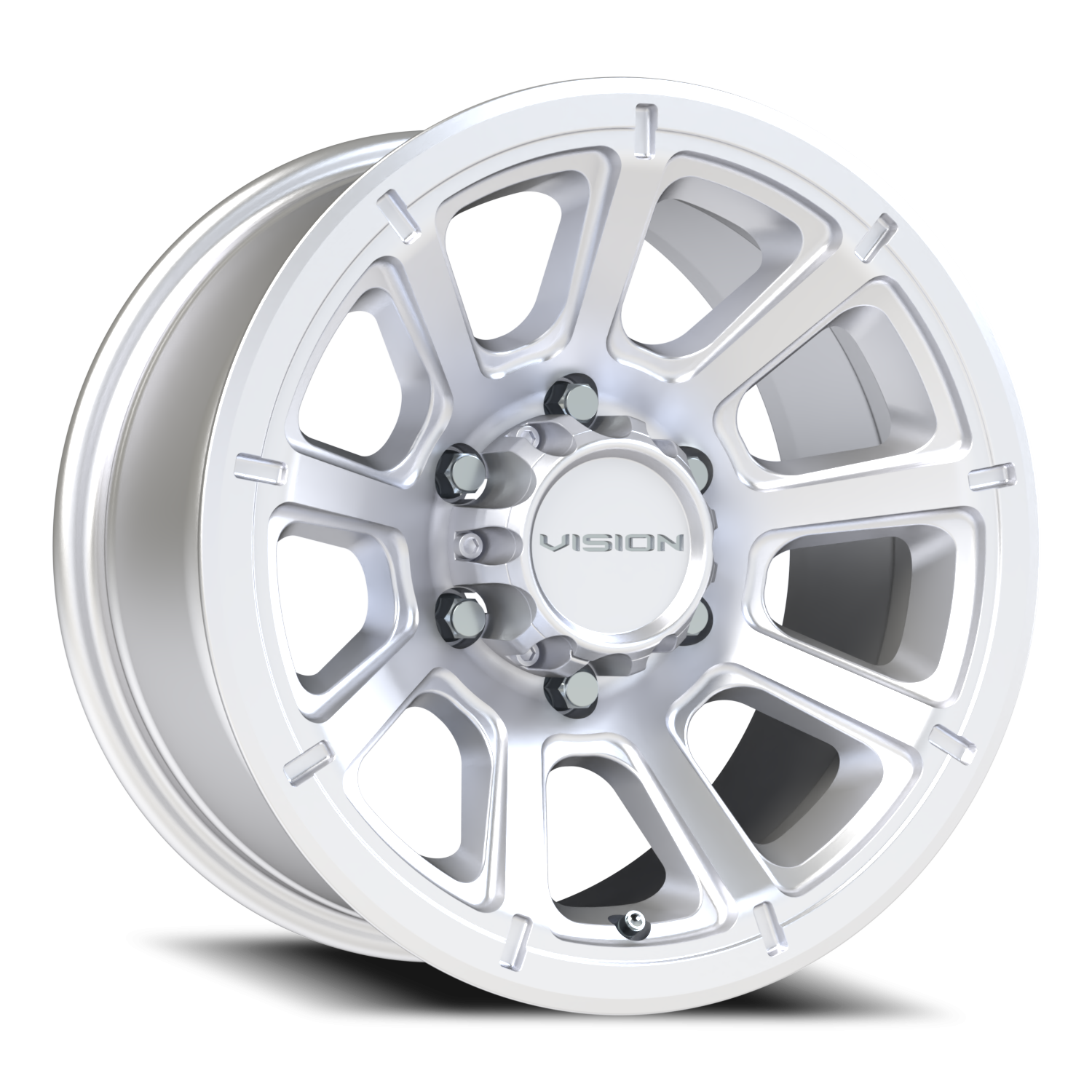 Vision Off-Road Turbine GMMF 16X8 +0 Winter Paint-Silver( Salt Resistant)