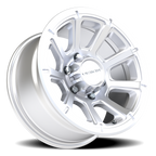 Vision Off-Road Turbine GMMF 16X8 +0 Winter Paint-Silver( Salt Resistant)