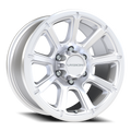 Vision Off-Road Turbine GMMF 17X8.5 +18 Winter Paint-Silver( Salt Resistant)