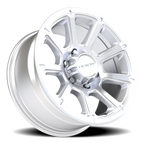 Vision Off-Road Turbine GMMF 17X8.5 +18 Winter Paint-Silver( Salt Resistant)