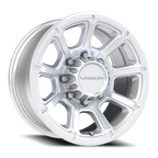 Vision Off-Road Turbine GMMF 17X8.5 +18 Winter Paint-Silver( Salt Resistant)