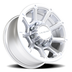 Vision Off-Road Turbine GMMF 17X8.5 +18 Winter Paint-Silver( Salt Resistant)
