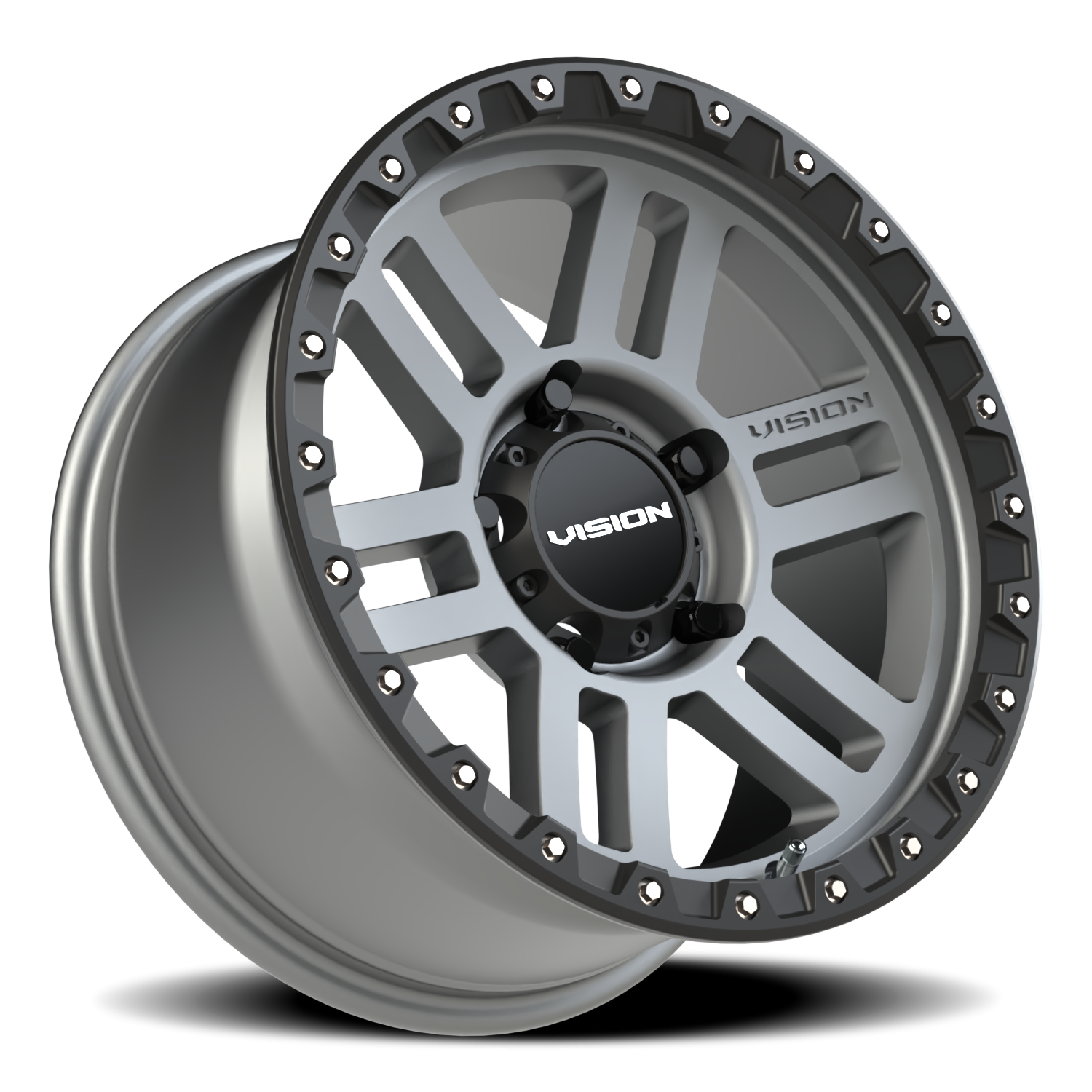 Vision Off-Road Manx 2 BZB 17X9 -12 Satin Grey