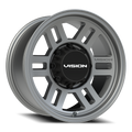 Vision Off-Road Manx 2 Overland SB 17X9 +12 Satin Grey